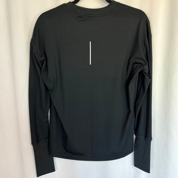 Nike Women’s Crew Neck Long Sleeve Quick Dry Active Jersey Shirt Black Medium - Picture 2 of 12